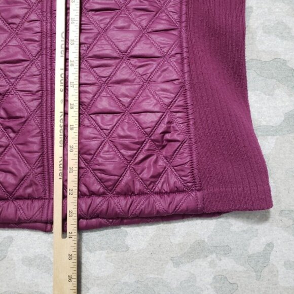 Prana Jacket Womens Large Purple Full Zip Outdoors Diamond Quilted - Picture 9 of 12